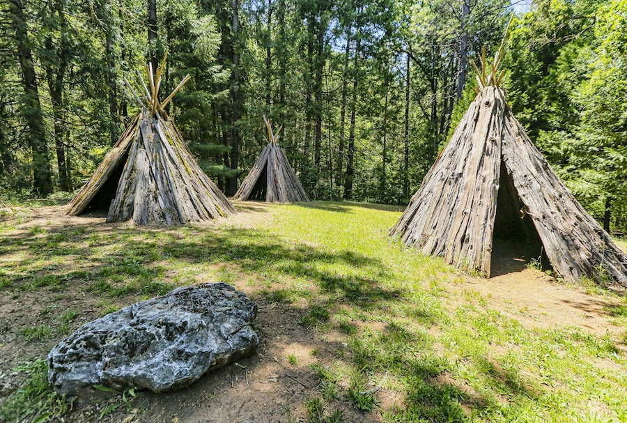 The largest example of a Native American grinding stone in North America with almost 1,200 mortar holes. The museum is top notch with a recent upgrade. And the nature walk past recreated Indian village is well worth the time as well. This is a gem not to miss in the Gold Country of California. 9 miles east of Jackson, CA.