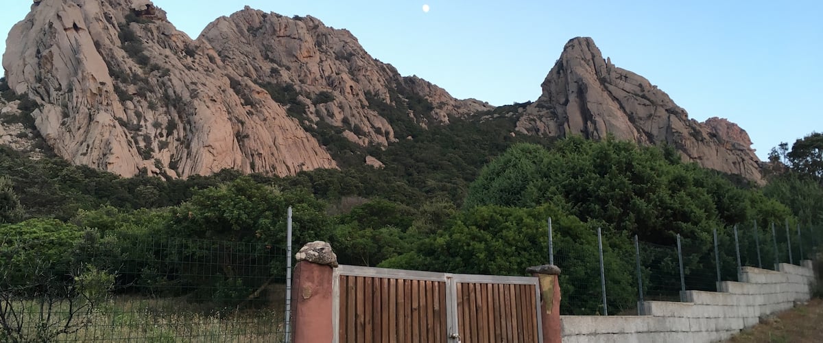 Majestic granite hills in San pantaleo