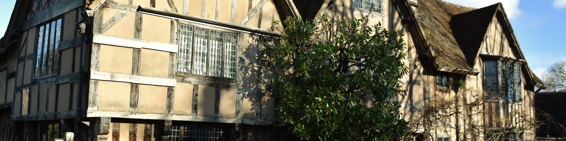 Hall's Croft is a building in Stratford-upon-Avon, Warwickshire, England, which was owned by William Shakespeare's daughter, Susanna Hall, and her husband Dr John Hall whom she married in 1607.
The building is listed grade I,and now contains a collection of 16th- and 17th-century paintings and furniture. There is also an exhibition about Doctor John Hall and the obscure medical practices of the period. The property includes a dramatic walled garden which contains a variety of plant life that John Hall may have used in his treatments. John and Susanna Hall later moved to New Place, which William Shakespeare left to his daughter after his death.