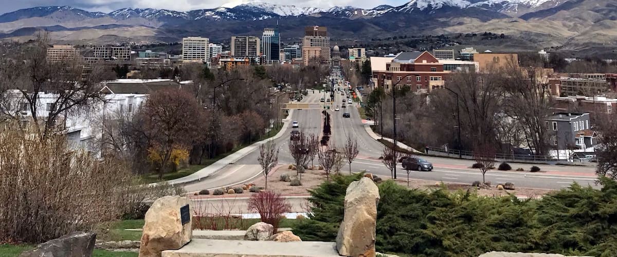 The City of Trees from the Boise Depot