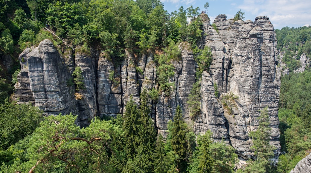 Bastei sziklatorony, Lohmen, Szászország, Németország