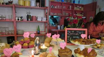 Taste some of the baked goods at Oui Oui cafe in Palermo.
