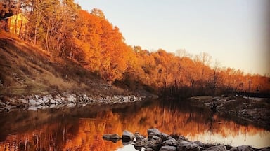 Crooked Creek running through Harrison, AR in the fall!