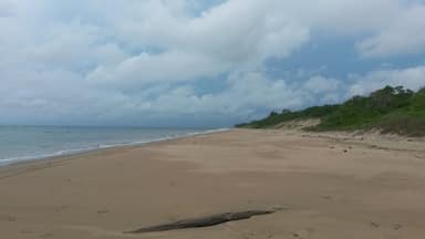 "house beach" of Pedasí
you can do tours to Isla Iguana from there or just enjoy the beach (where you'll be almost alone). 
in Pedasí there are a lot of hostels, so you don't really have to book up front.