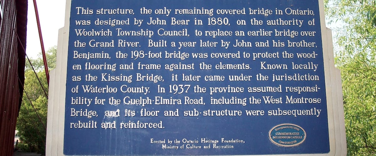 The Kissing Bridge - forget Madison County! #bridges