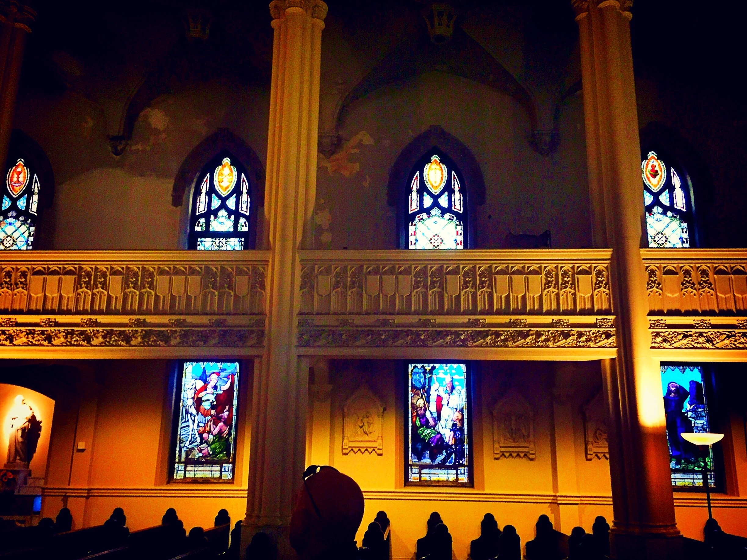 The beautiful stained glass windows inside the cathedral #bestof5