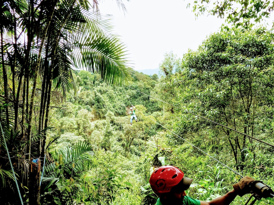 Did the full zip line tour here and it was the best zip lines I’d ever done. There are places where you can’t even see the other end of the line that you’re on as you glide at high speeds, hundreds of feet above the jungle.#Adventure