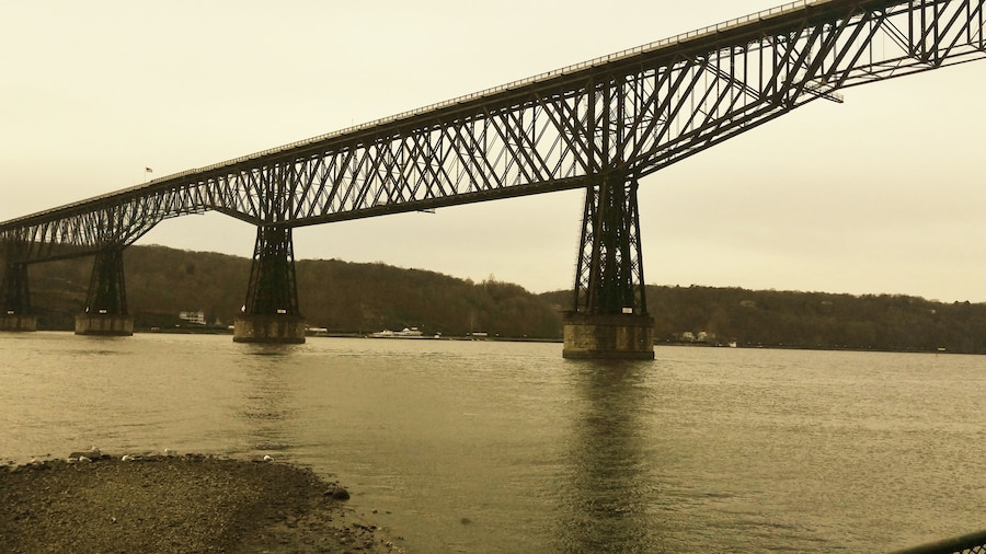 Longest footbridge in the world....as viewed from Water Street.
