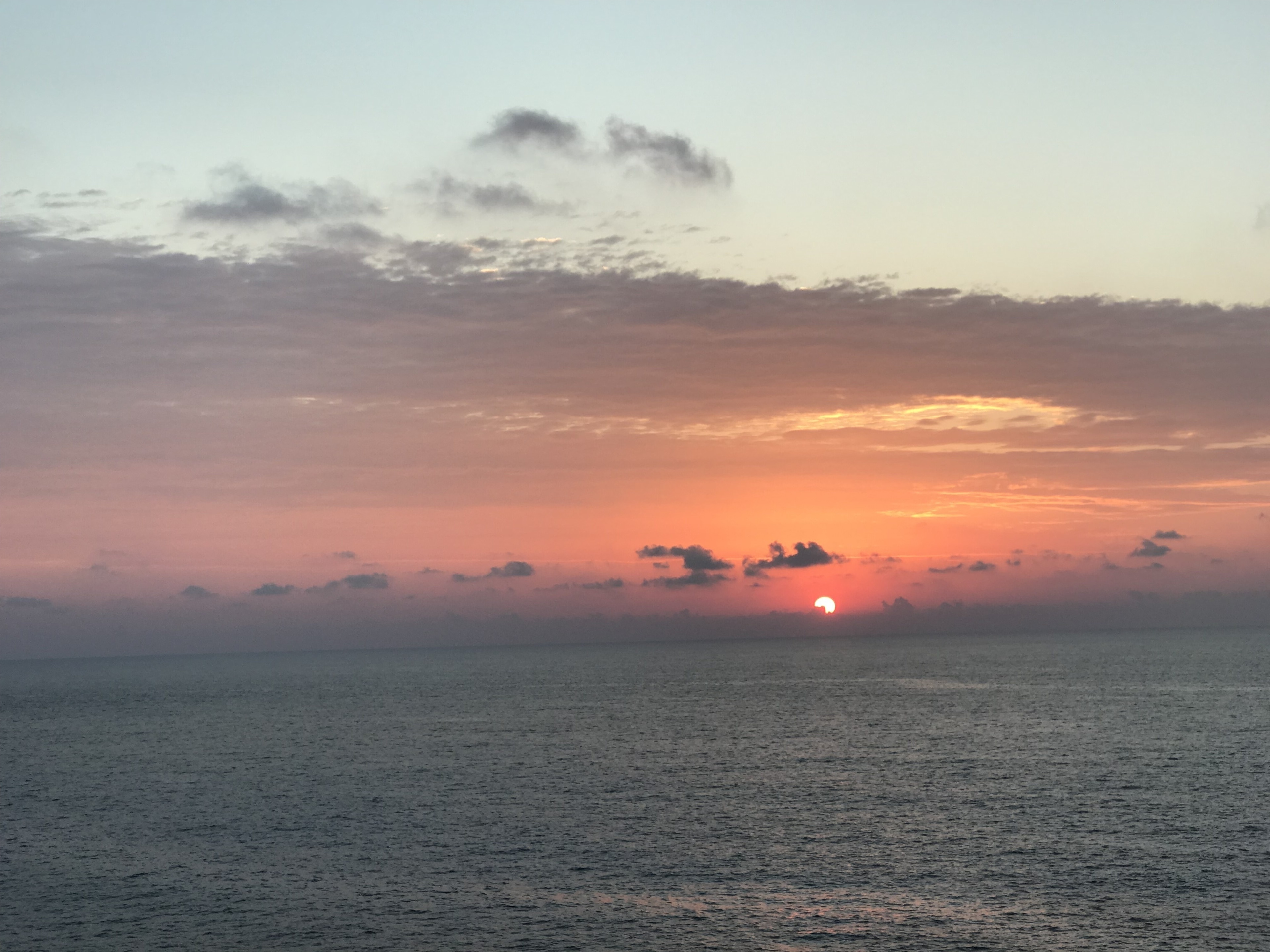 Sun rises at Cala Creta.