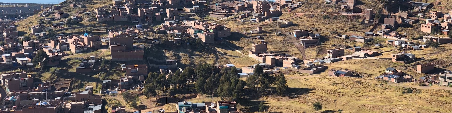 Panama view of Puno and Lake Titicaca