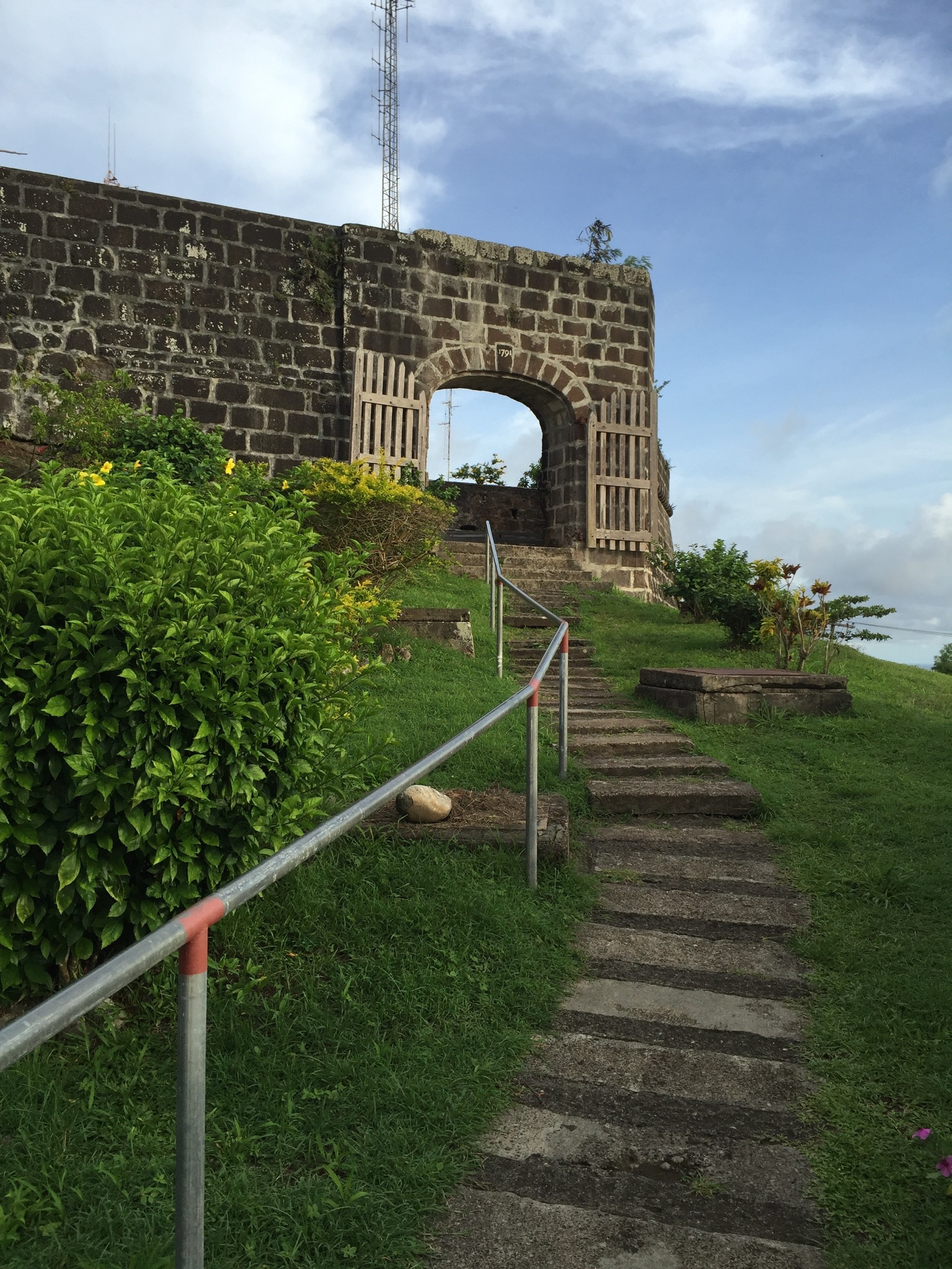 Grenada takes pride in Fort Frederick's status as one of the few forts in the world that has 'never fired a shot in anger'. Curious turn of phrase. It's one of the best spots on the island to get a full view of the capital, St. George's. 