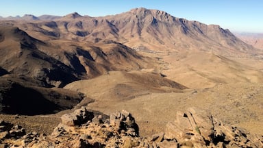 View from the Anti-Atlas mountains near Tafraoute 
#Hiking #Mountain #Morocco #LifeatExpedia #MountainBiking