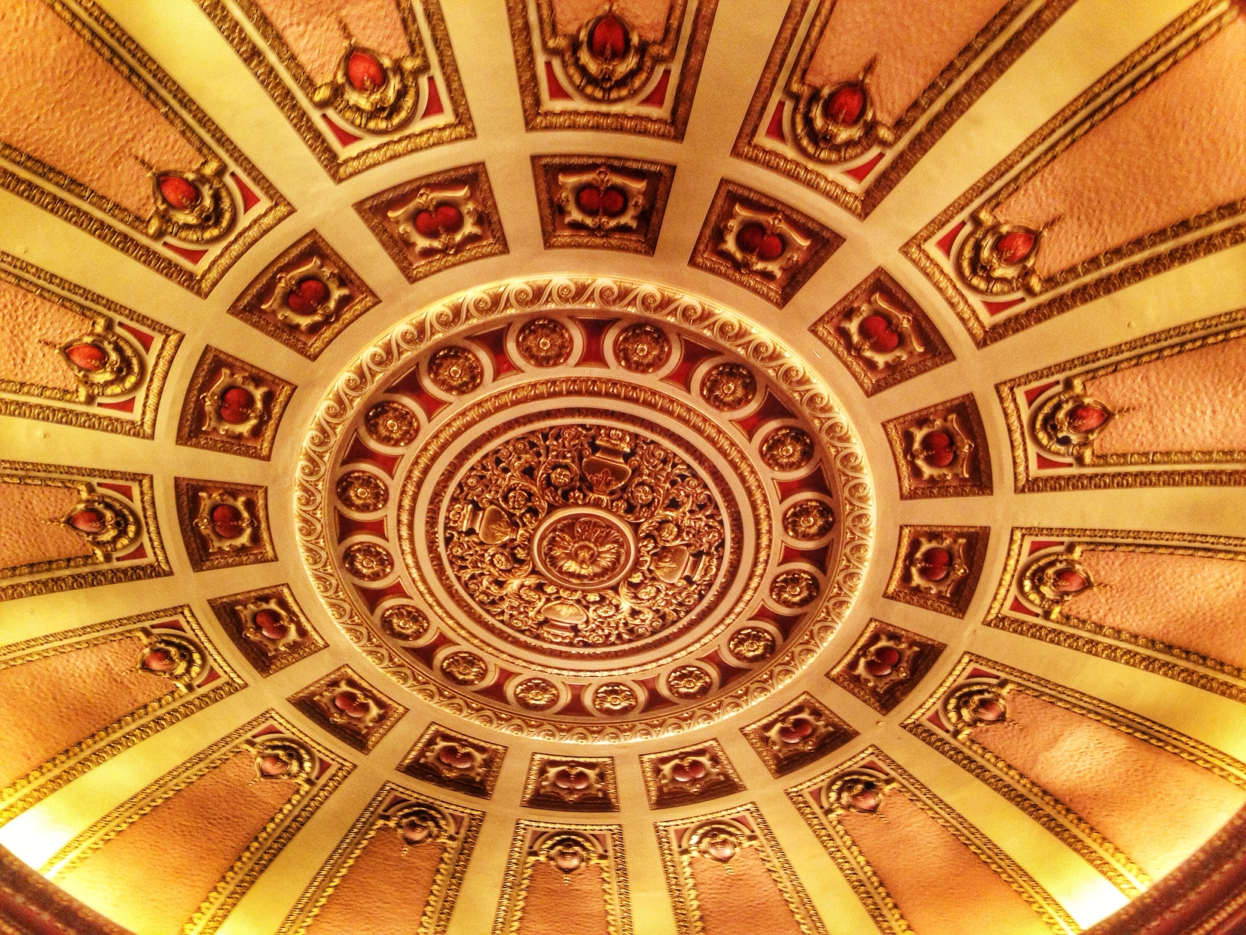 Ceiling of the Cadillac palace ...great place to see a show.