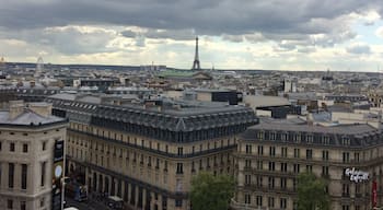 Dont leave Paris without seeing the view from on top of Galeries Lafayette. It has the best view that I have witnessed in Paris so far! 