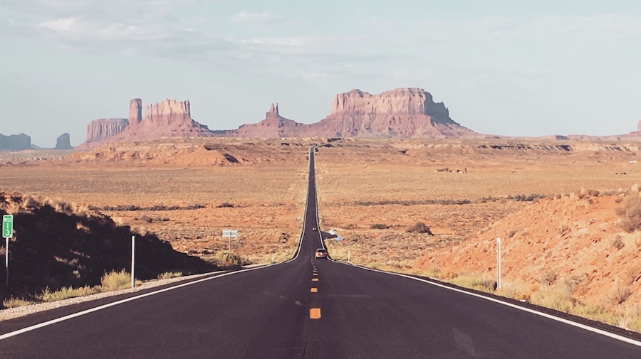 Just outside of the Monument Valley.