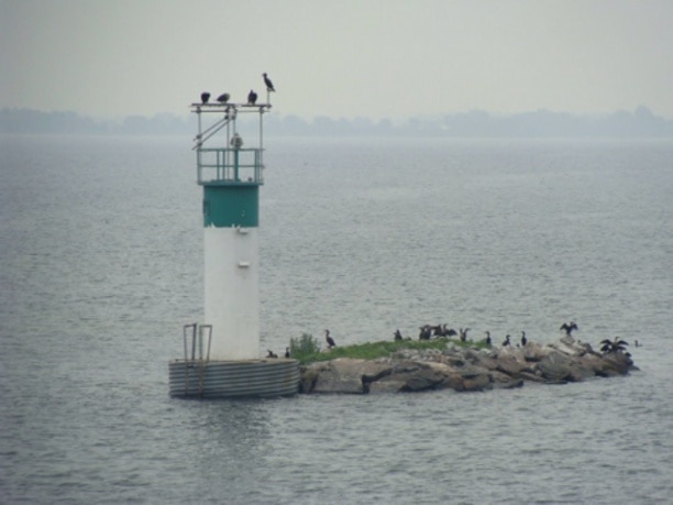 One of the tiniest in the group of islands at the 1000 islands in Ontario, Canada