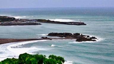 Catching a tourist bus - East coast line (東部海岸線) from Taitung to Hualien, East Taiwan, and it will pass along the road through the magnificent Pacific Coast (East Taiwan Coast), one of the beautiful scenic spot in Taiwan.
#Taiwan #Pacific #Taitung #seashore #AboveItAll #coast #sea 