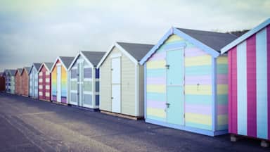 Pakefield beach huts, beautiful pastel colours #suffolk #beach