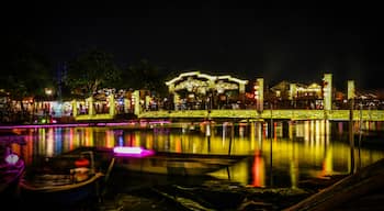 Charming Hoi An, Also known as 'The Venice of Vietnam'.
One of the nicest places in Vietnam, street performers, restaurants, clubs, markets and  there's also a nice beach nearby. At night the old town is covered in lanterns, to enjoy it most, jump in a wee boat and explore from the water