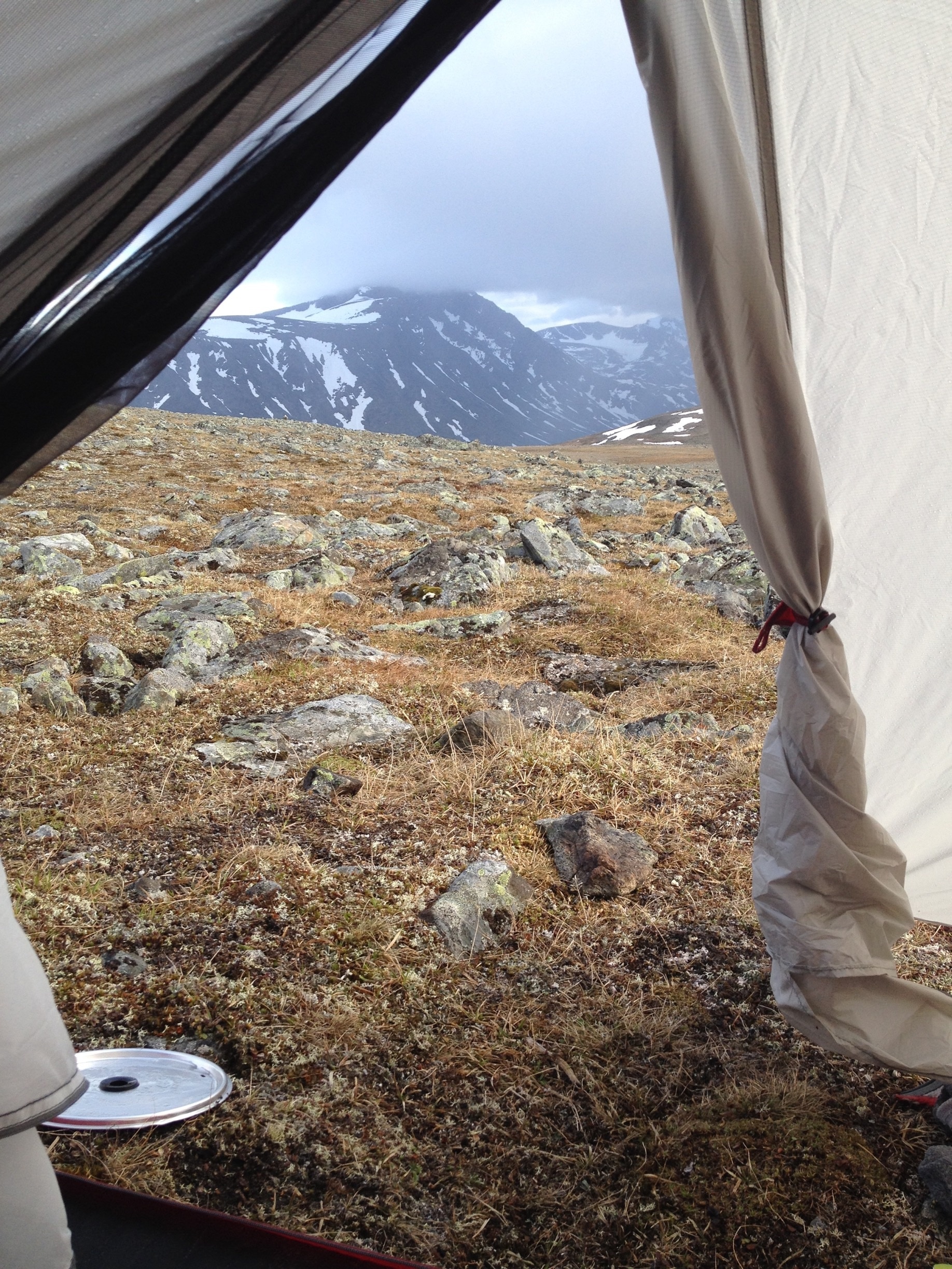 Wild camp spot with a view from the tent door #wildcamp #hike