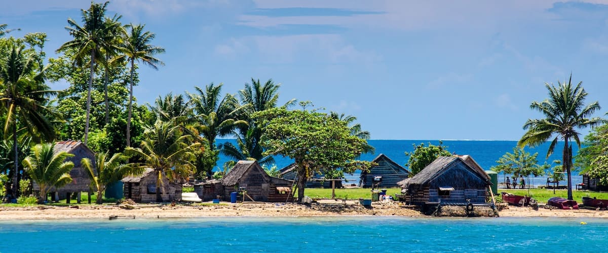 The village on the island of Luf in the remote Hermit Islands of Papua New Guinea.
This village already has problems with rising sea levels, but the problem will only get worse.
We visited the island in 2013 on our sailboat.