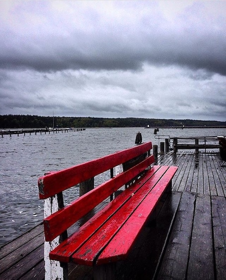 Red bench