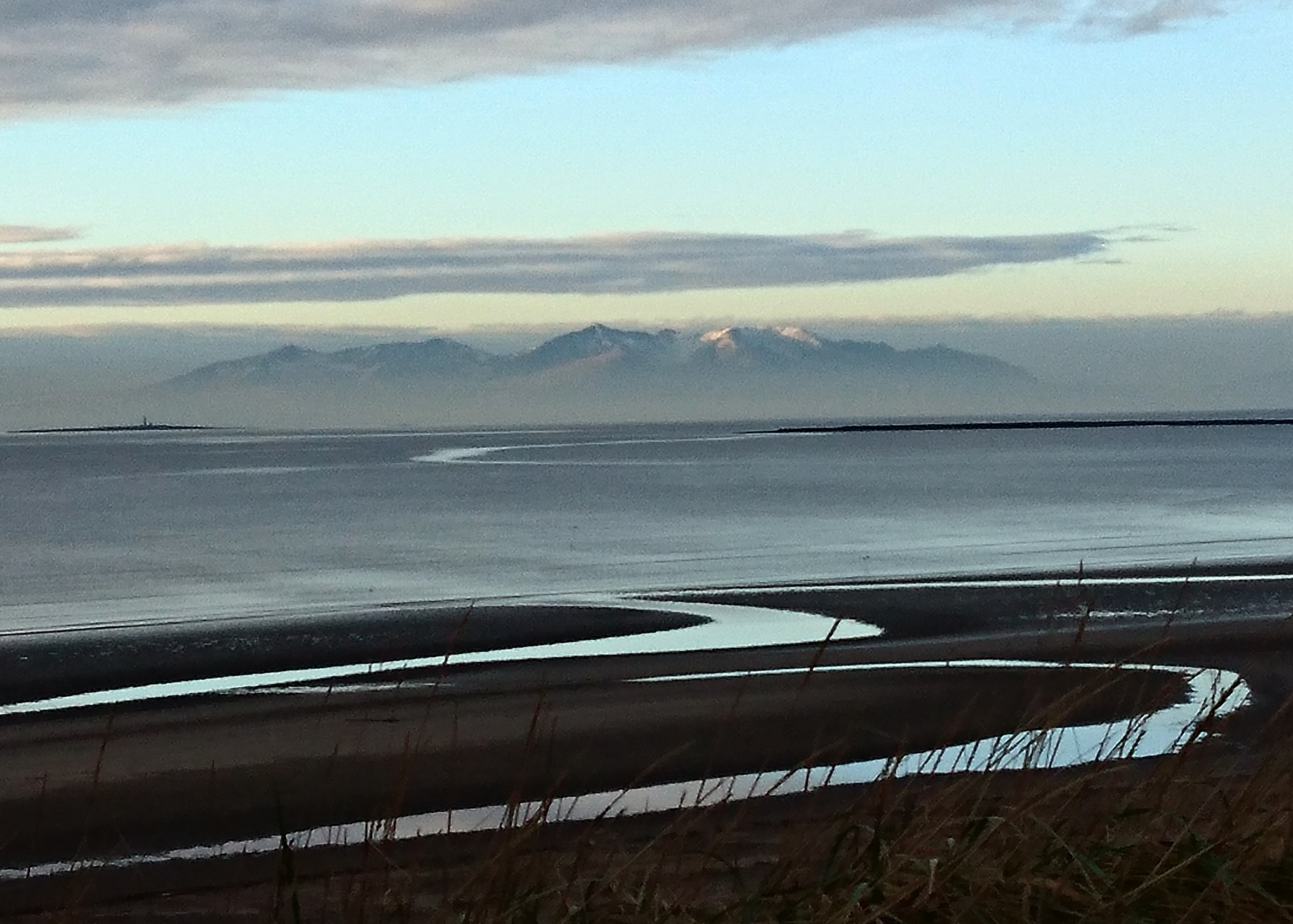 Beautiful view of Arran from Royal Troon Golf Course on my morning walk today.