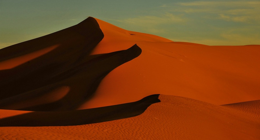 Same part of the Sahara,some of the dunes that were close by.the desert really comes alive at sundown the richness of color and how the dunes create the shadows. Every night a different show