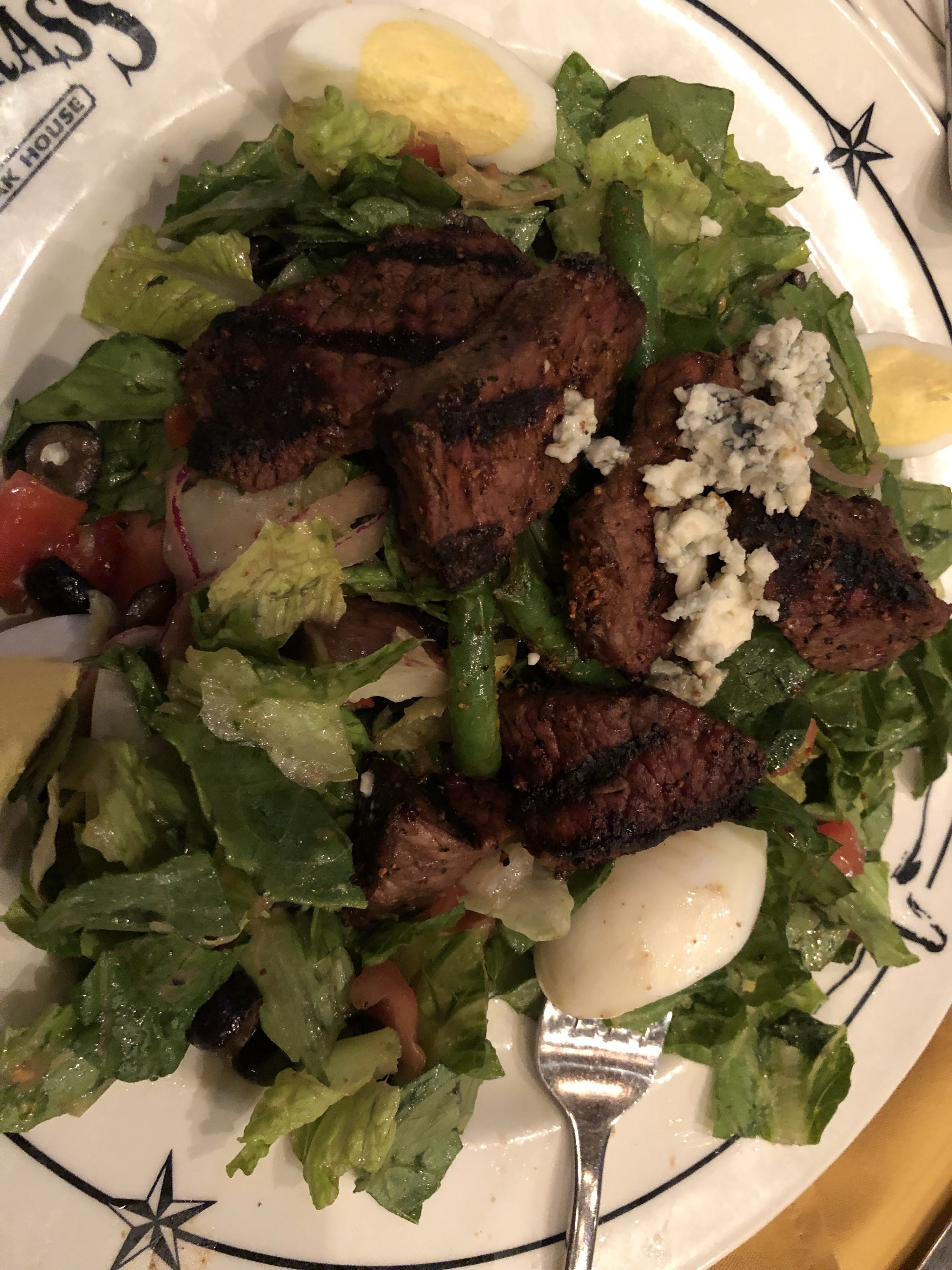 Steak salad from Saltgrass!