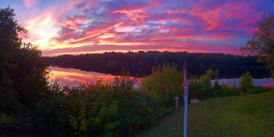 View of the Kennebec River from my deck. Sept 2019