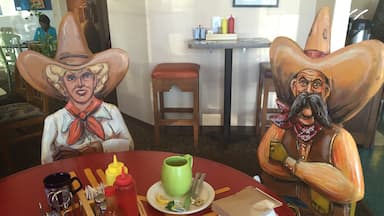 This little cafe just north of Albuquerque in the artistic (and formerly hippie commune) village sports quirky Southwestern decor and delicious food. Next door, enjoy Arte de Placitas for locally-made art pieces and jewelry. 