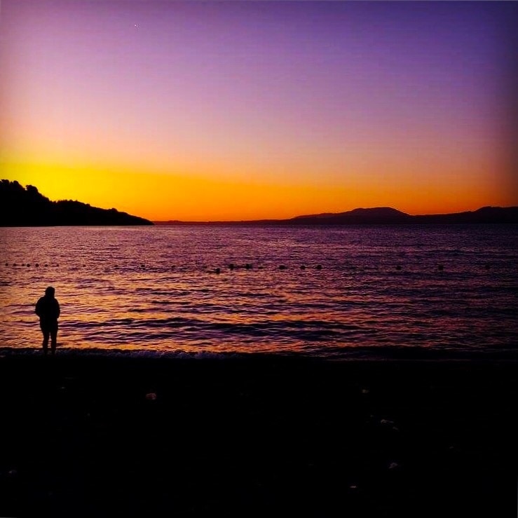 Sunset at Villarrica Lake, Lake District, Chile