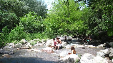 Along the Quebrada de San Lorenzo, the river offers a great place to refresh of the hot temperatures.
