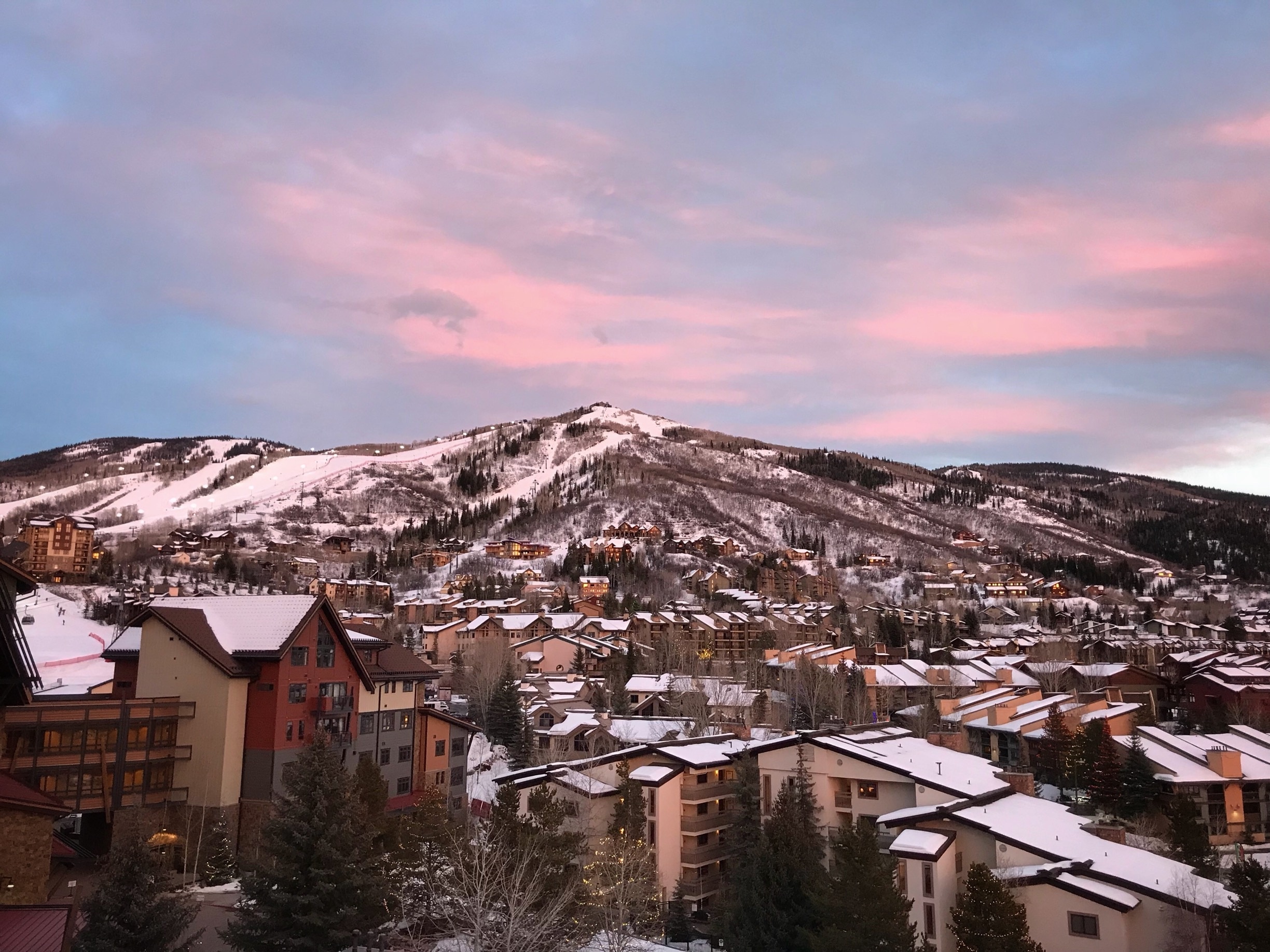 Sunset over Steamboat 