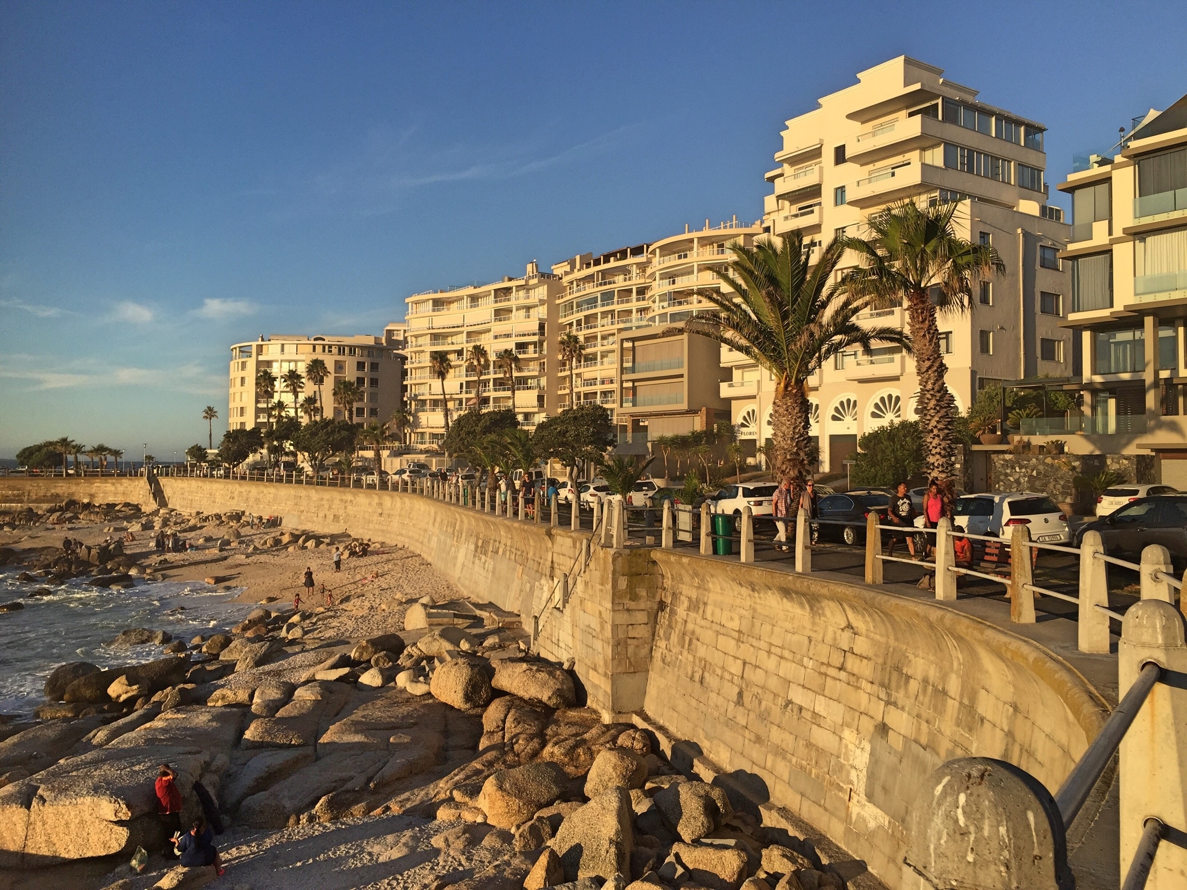 The boardwalk along Sea Point allows for great overlooks of the sea and little beaches. Scenic place for a stroll. #aboveitall #architecture #capetown