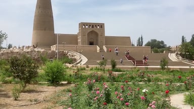 This is the Ermin Minaret in Turpan, China 