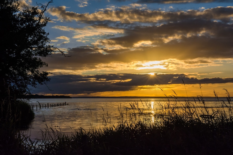 September sunset on lough Neagh
