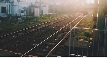 Awarayunomachi station right before sunset. #awara #Awaraonsen #awarayunomachi #Japan #onsen #Japan #sunset #Trainstation