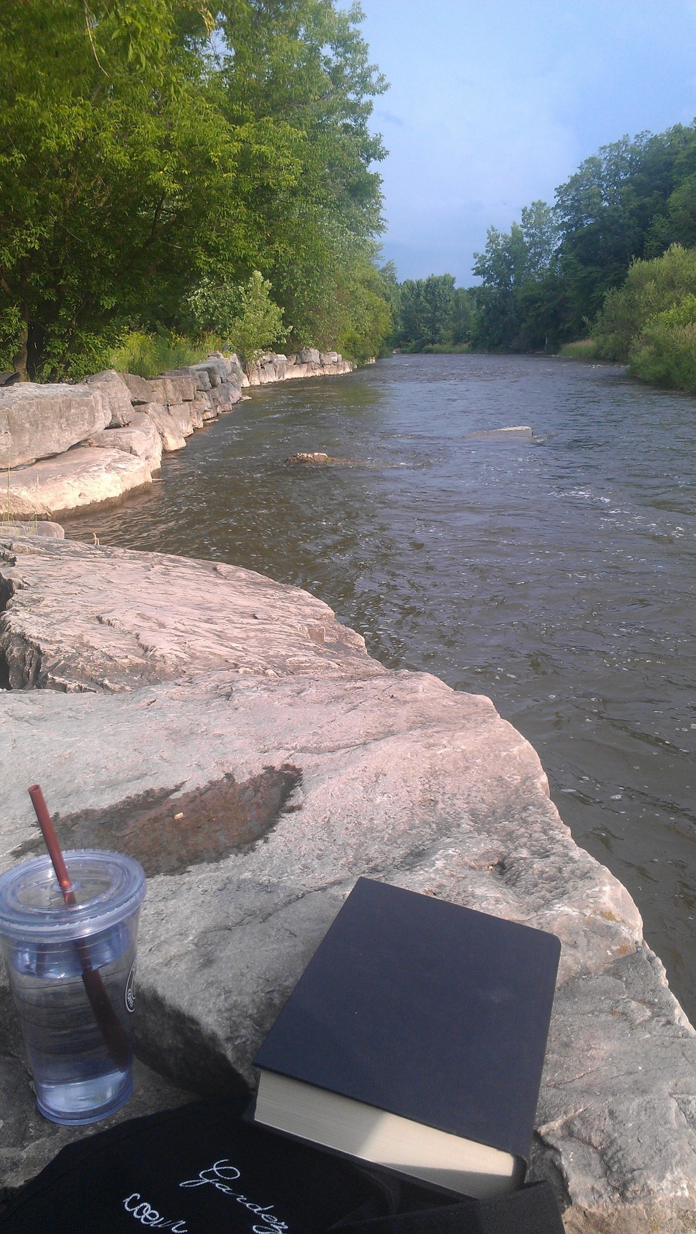 I read a book while my uncle, cousin, and bro fished for our dinner that night. The view was gorg.
