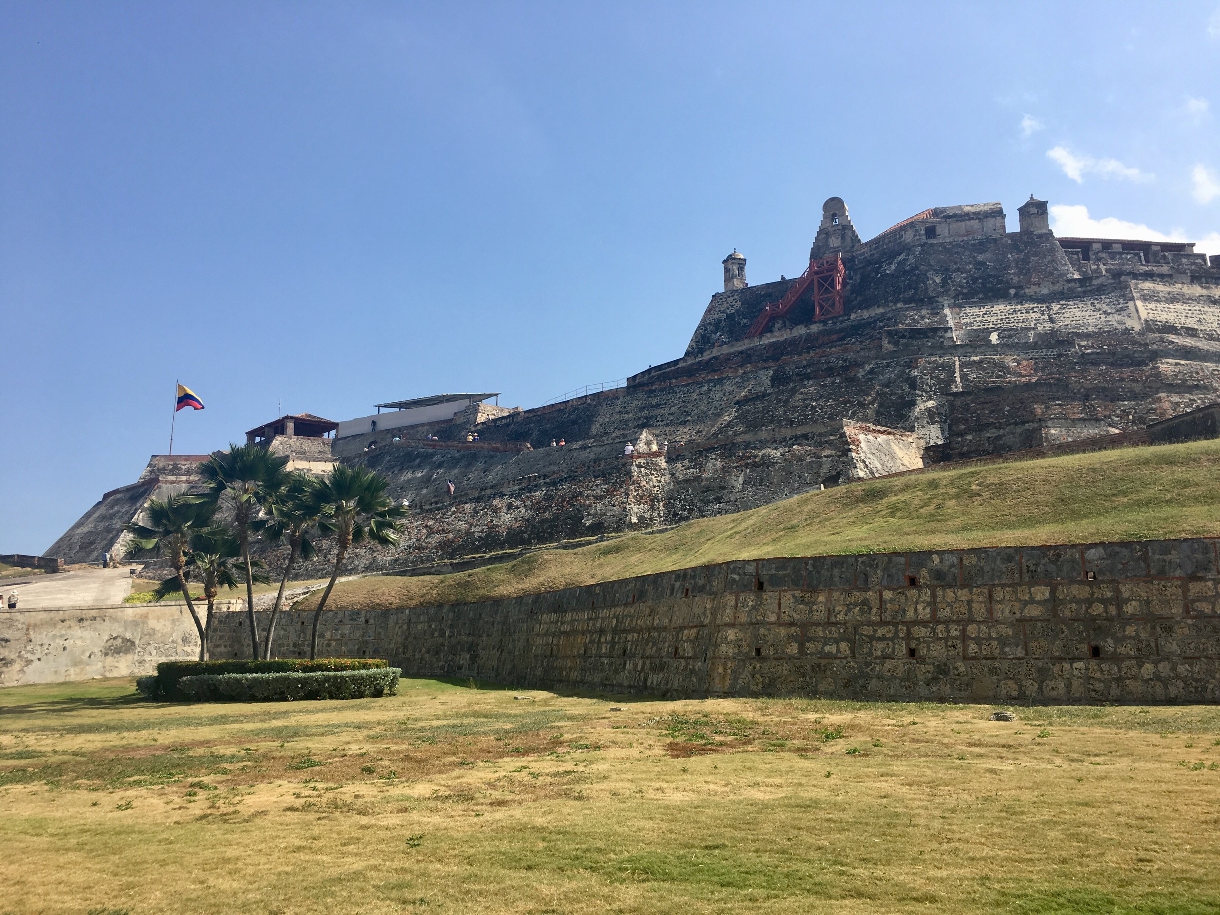 Castillo San Felipe where you can find Blas de Lezo statue