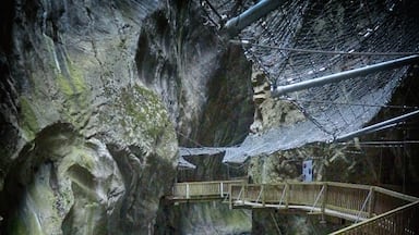 The amazing Gorges du Trient was carved into the rock of the Mont Blanc massif by the eponymous wild mountain stream. The 200 meter deep ravine is fascinating for climbers and nature lovers

Read More here: 
http://imoutoftheoffice.com/the-gorges-du-trient/

