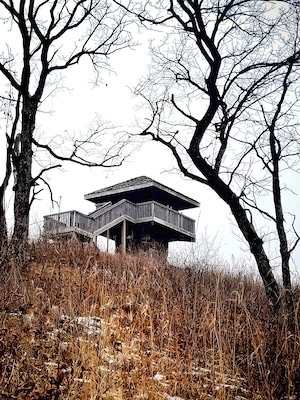 Mt. Tom observation tower at Sibley State Park. Feb. 2018. #mnstateparks