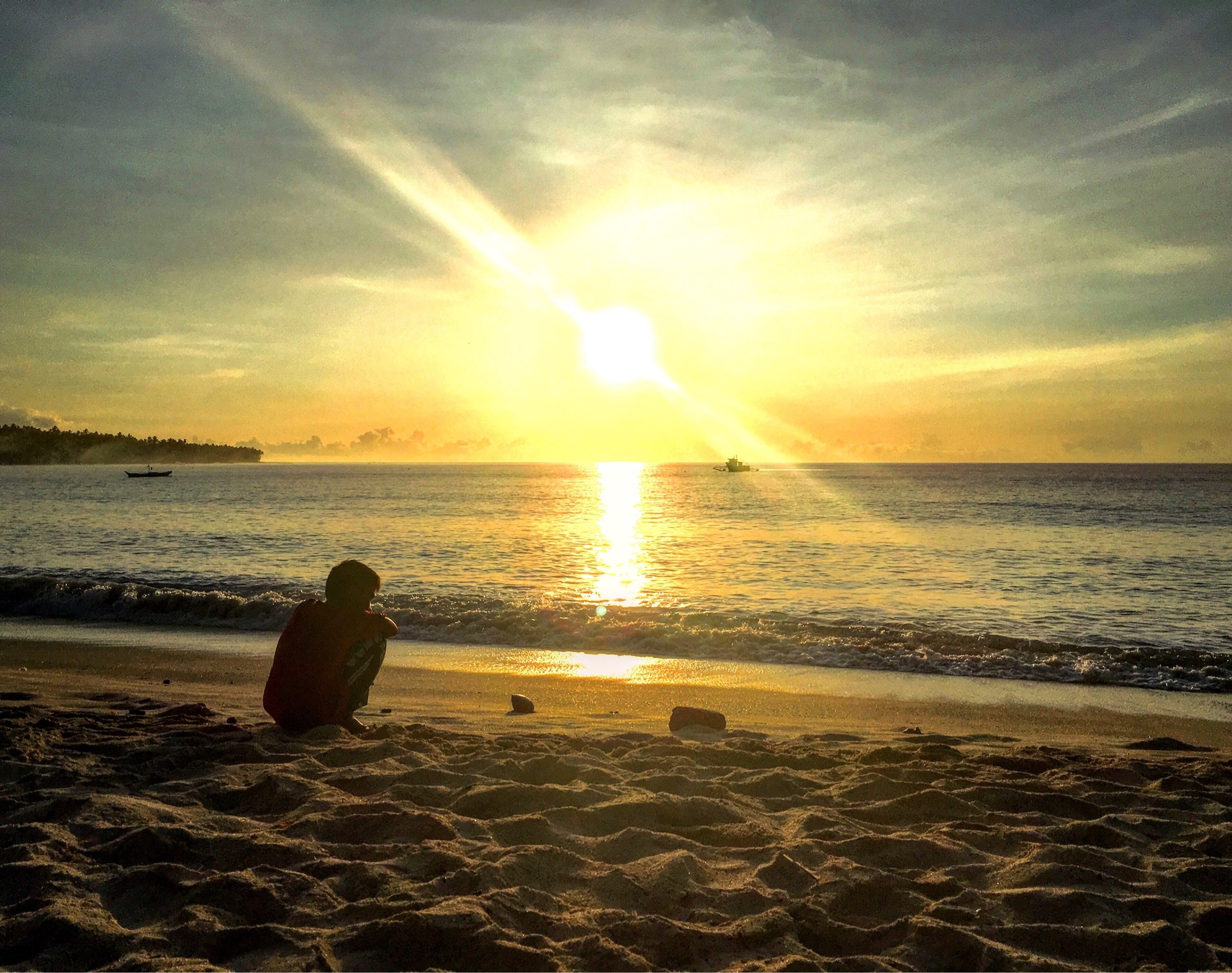 Mati Sunrise, trivia: the first sunlight shone in this millennia is located in Pusan Point Caraga Davao Oriental #sunrise #sun #beach #sea #morning #philippines #itsmorefuninthephilippines #davao #mati #travel #travelasia