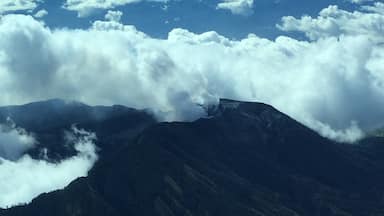 Aerial view of the Volcan Turrialba 