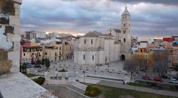 Barletta Cathedral's view in a cloudy day