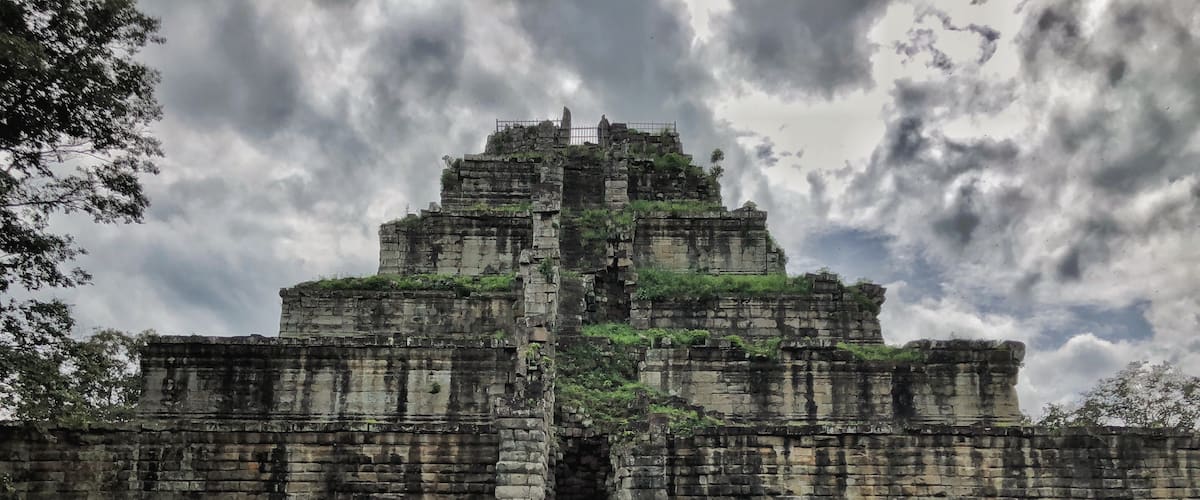 This temple is unique in Cambodia because of its pyramid shape reminiscent of those in South and Central America. Koh Ker is about 2 hours from the center of Siemreap in the province of Preah Vihear. This once thriving capital of the great Khmer Empire now sits in a remote jungle. This is the mainly temple with smallest ones spread out in the area. #ancient #ruins #temple #angkor #khmer