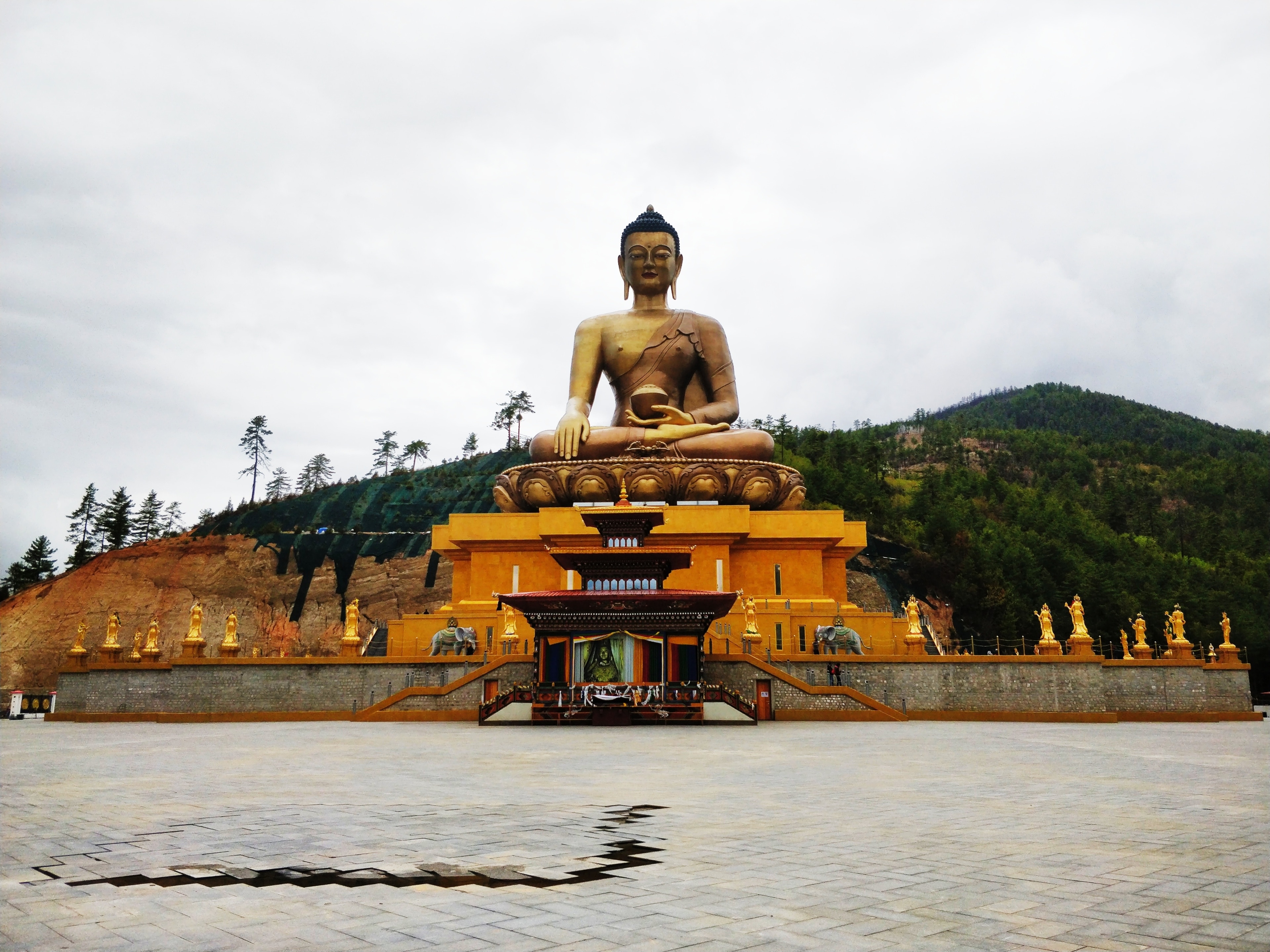 Famously called the Buddha point, this majestic figure had an unmissable aura!
It was eerily calm and quiet here!

#buddhapoint #bhutan101 #travels2018