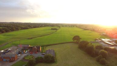 Sunset footage from my dji phantom at Meadowbank winsford.