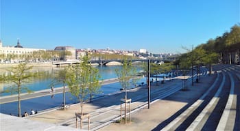 View of the Rhone and Pont Wilson from the Pont de la Guillotiere.
#LifeatExpedia #River #Rhone #Bridge #Pont #France #Lyon #BVSBlue 