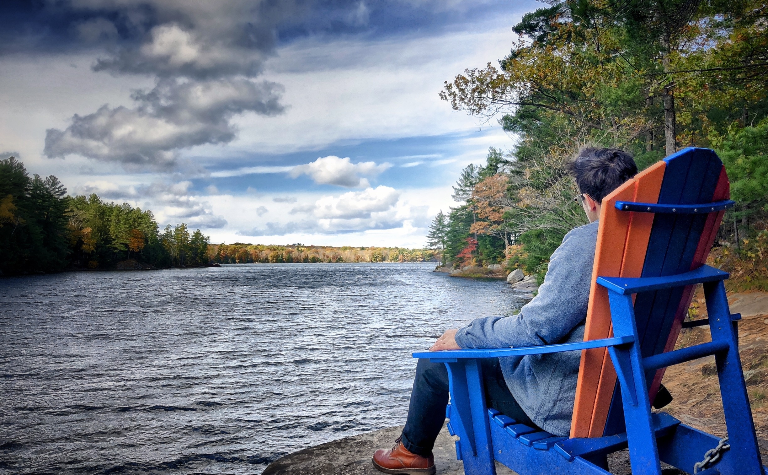 Lake Muskoka Chair...spotted some of these nice chairs all around, and this one provided a very relaxing stop while hiking the parameter of a small part of this huge lovely lake.
#greatoutdoors